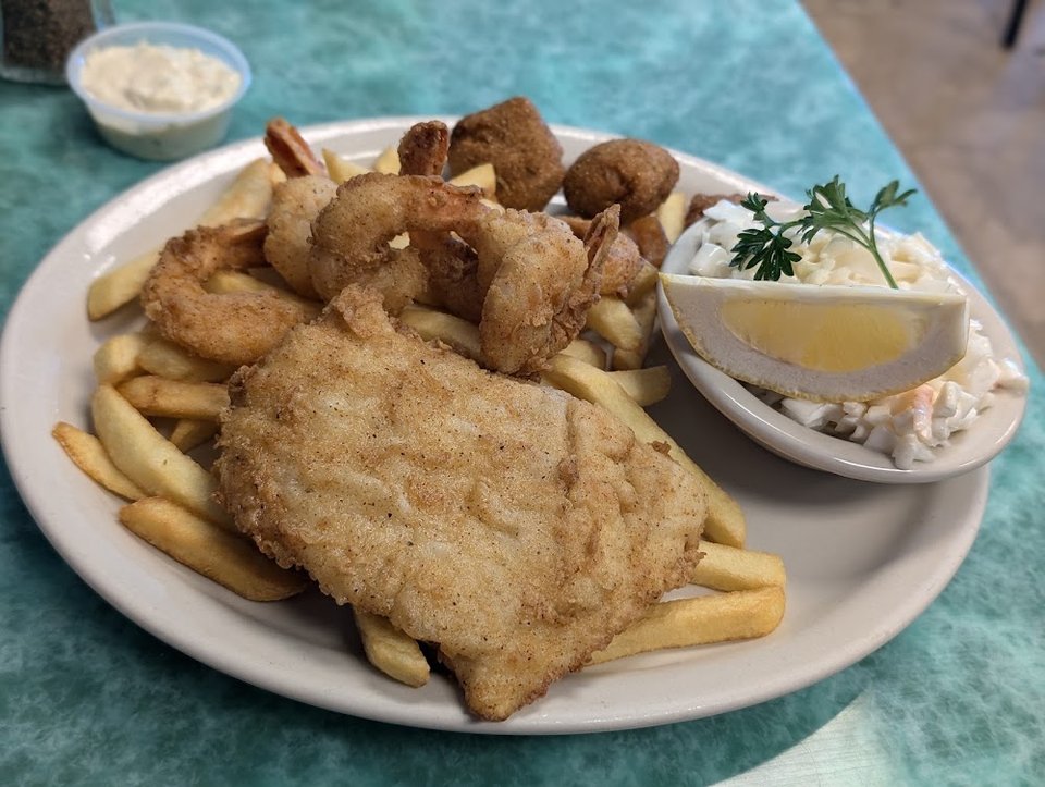 Fish and Shrimp with Sides